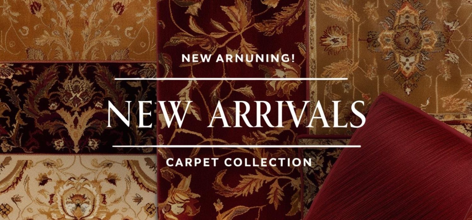New arrivals banner for carpet